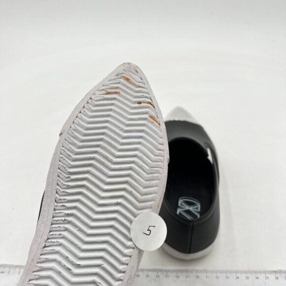 Women's Invisible Height Increasing Elevator Shoes - Black Leather - Picture 5 of 6